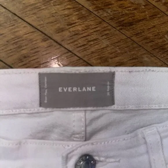 Everlane straight leg white size 30 sustainable jeans - Picture 2 of 5